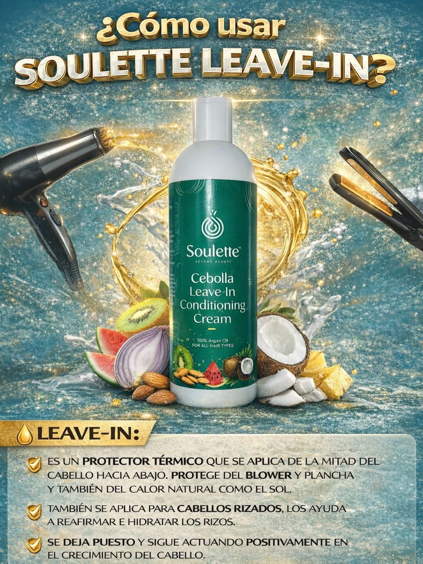 Leave in Conditioning Cream- Exclusivo de Soulette