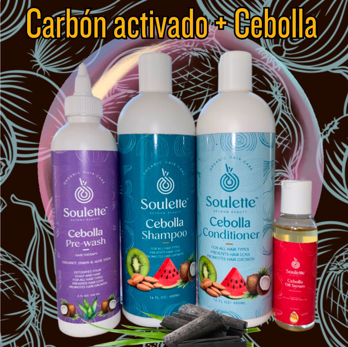 Kit Soulette Carbón Activado y Cebolla: Cuidado Intensivo