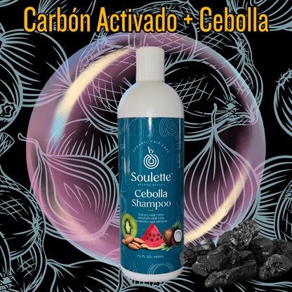 Shampoo Edición Especial- Carbon Activado y Cebolla Aroma a